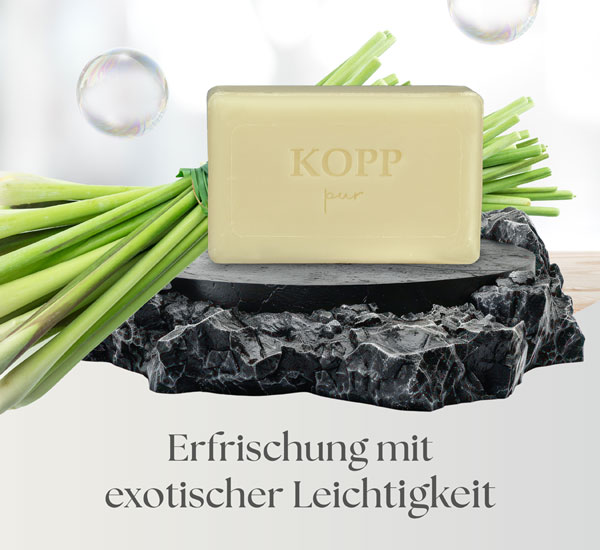  Kopp pur Zitronengras Gesichts- und Krperseife  