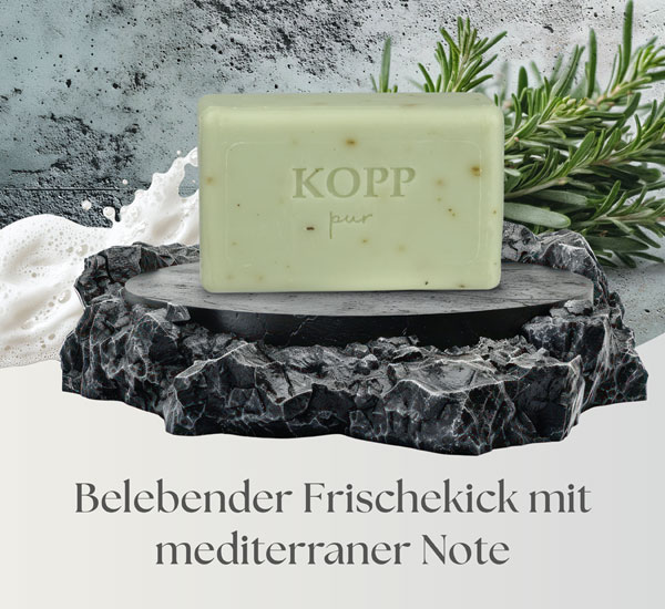  Kopp pur Rosmarin Gesichts- und Krperseife 
