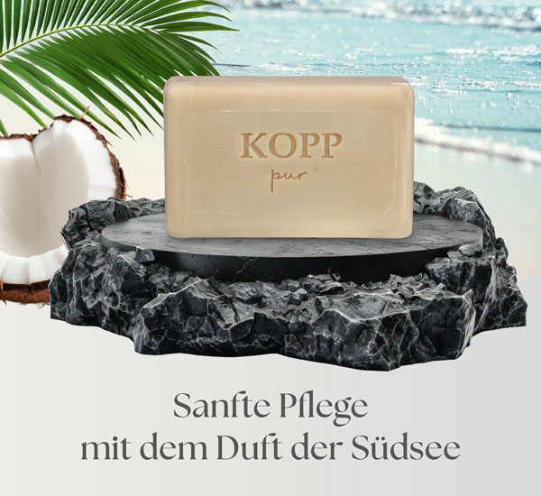  Kopp pur Kokos Gesichts- und Krperseife 