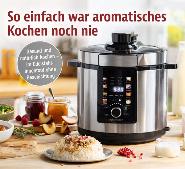 14-in-1 Multikocher - Elektrischer Schnellkochtopf und Slow Cooker