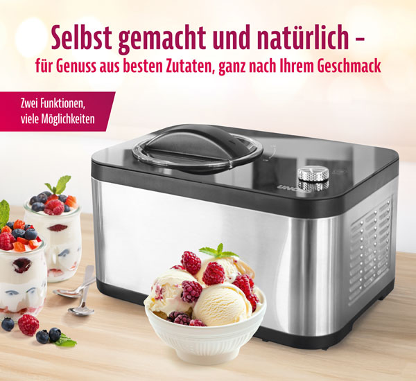  UNOLD   2 in 1 Eismaschine und Joghurtbereiter EVA 