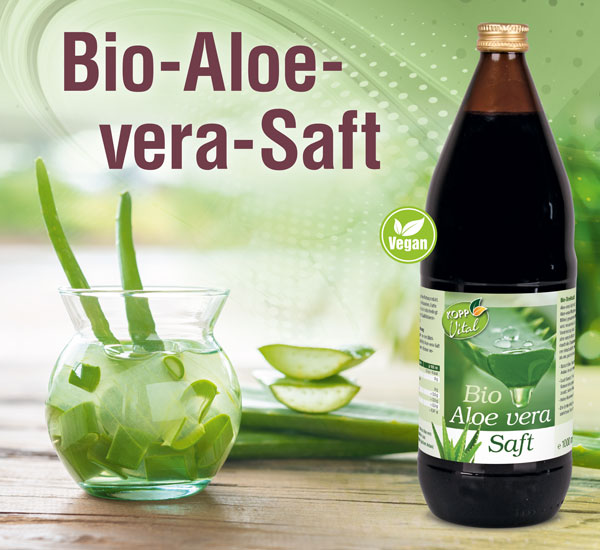 Kopp Vital ®  Bio-Aloe-vera-Saft aus dem Innengel frischer Aloe-vera-Pflanzen