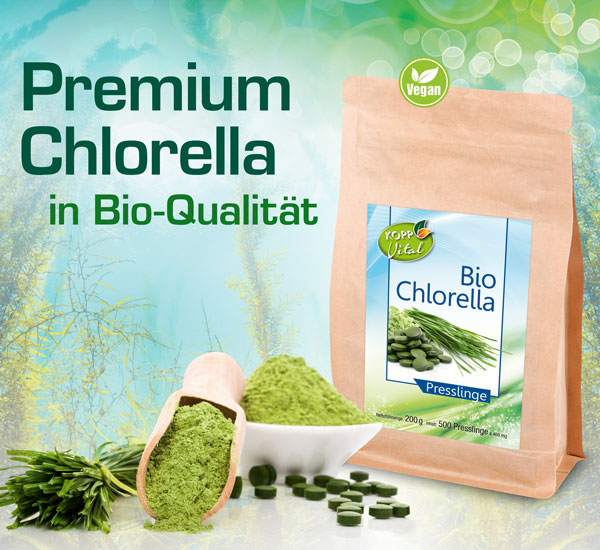 Kopp Vital   Bio-Chlorella Presslinge - vegan / Premium Bio-Qualitt / Swasseralge / kologische Aquakultur / DE-KO