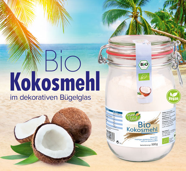 Kopp Vital   Bio-Kokosmehl im Bgelglas - vegan