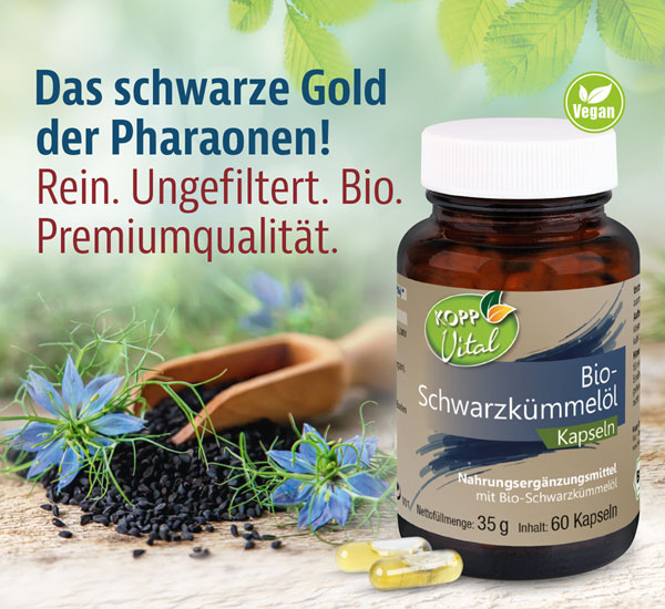 Kopp Vital   Bio-Schwarzkmmell Kapseln