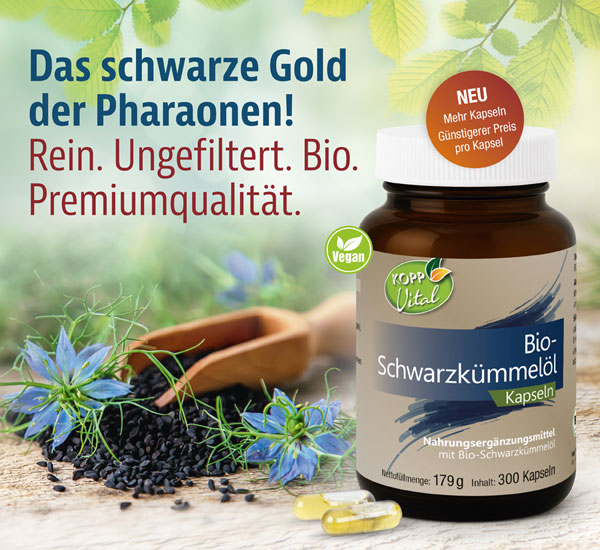 Kopp Vital  Bio-Schwarzkmmell / 250 mg / 300 Kapseln