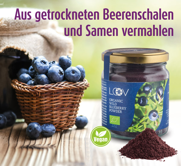 LOOV Bio-Wildheidelbeer-Tresterpulver