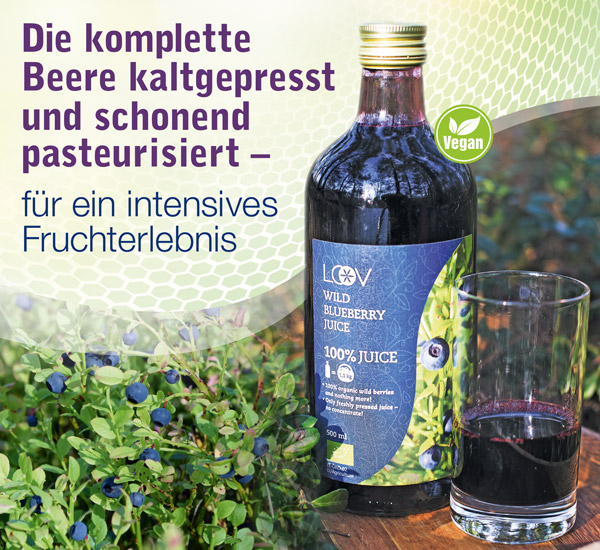 LOOV Bio-Wildheidelbeersaft