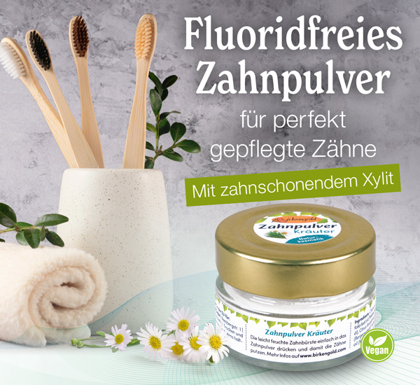 Birkengold   Zahnpulver Kruter