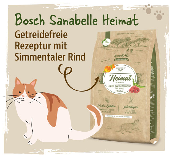 Bosch Sanabelle Heimat getreidefrei Simmentaler Rind