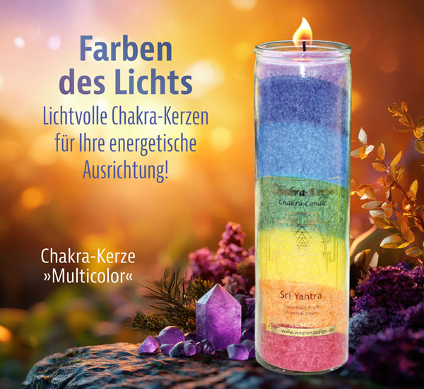  Chakra-Kerze Multicolor 