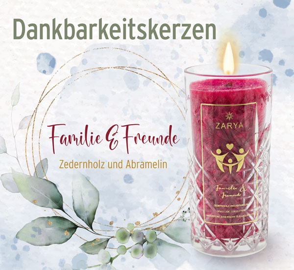 Dankbarkeitskerze Familie & Freunde