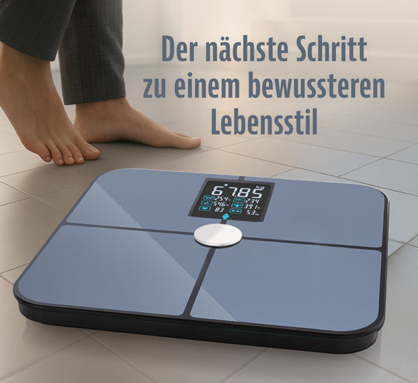 Digitale Personenwaage mit Krperfettanalyse