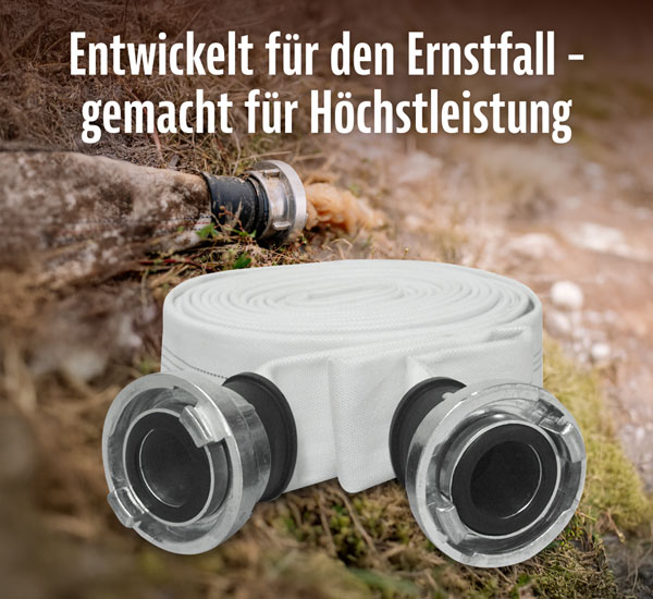 Druckschlauch mit Gewebeverst�rkung und C-Kupplung