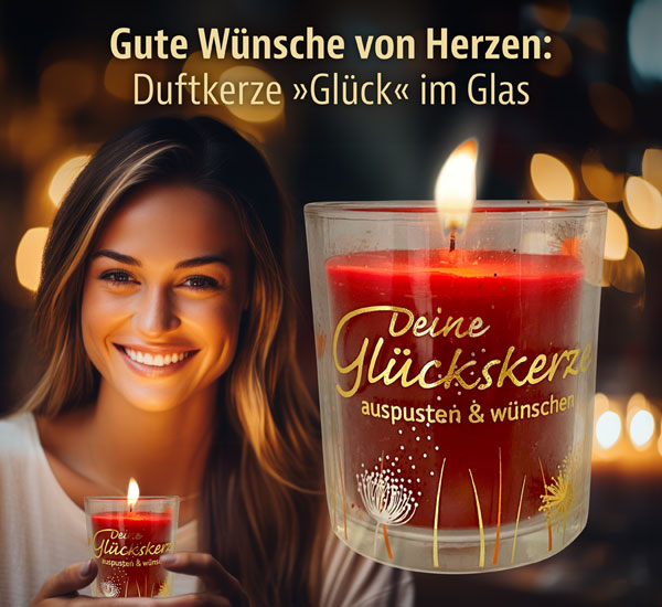 Geschenkset Duftkerze Glck Berry