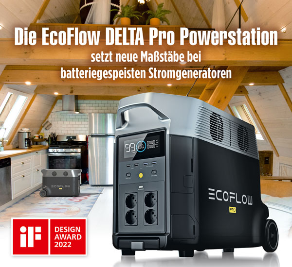EcoFlow DELTA Pro Powerstation 3600 Wh mit Solarpanel 400 W