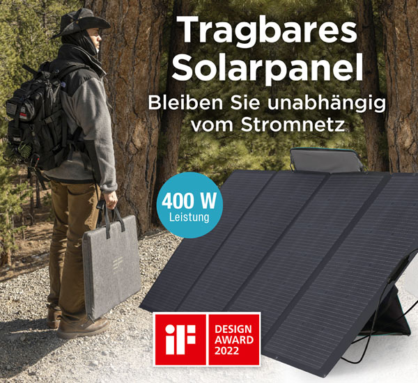 EcoFlow Solarpanel 400 W - Wie neu