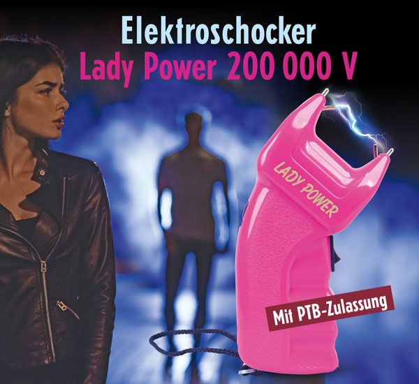 KH-Security Elektroschocker Lady Power - Selbstschutz - Freie Waffen Online  Shop