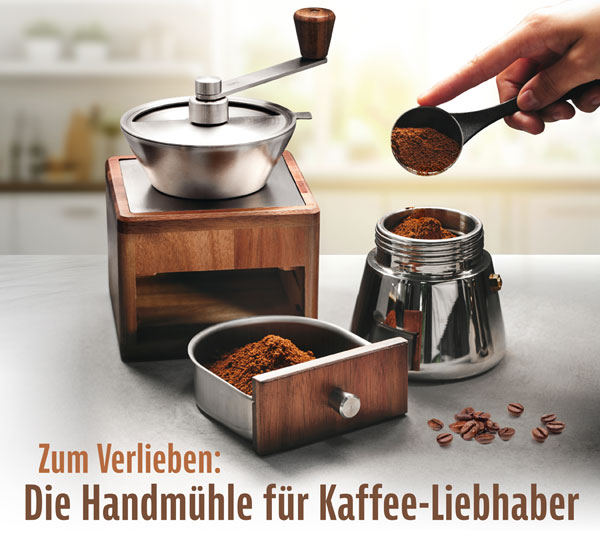 GEFU  Holz-Kaffeemhle Giro - Wie neu