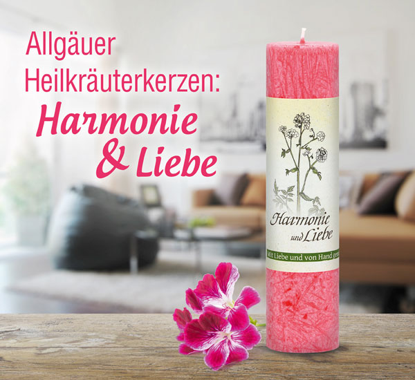 Allguer Heilkruterkerze Harmonie & Liebe