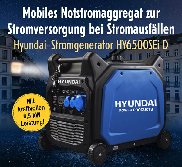 Hyundai Inverter-Stromgenerator HY6500SEi D Max. Leistung: 6.5 kW