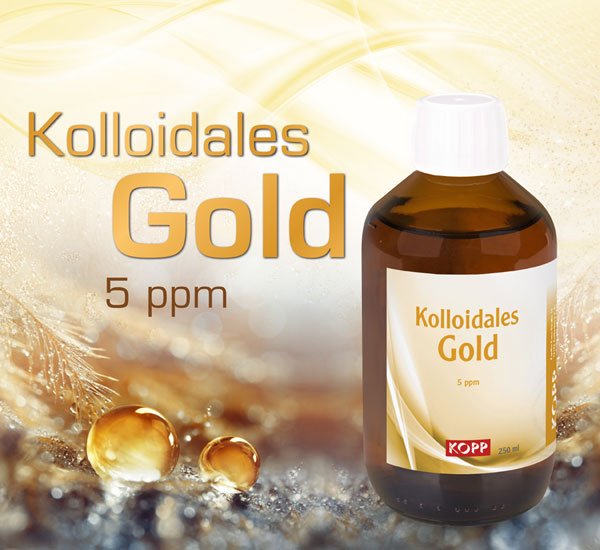 Kolloidales Gold Konzentration 5 ppm