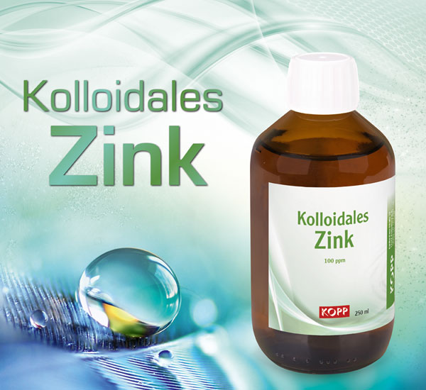 Kolloidales Zink Konzentration 100 ppm - 250 ml