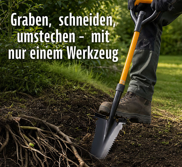 Kopp All-in-One-Wurzelspaten mit S�gez�hnen