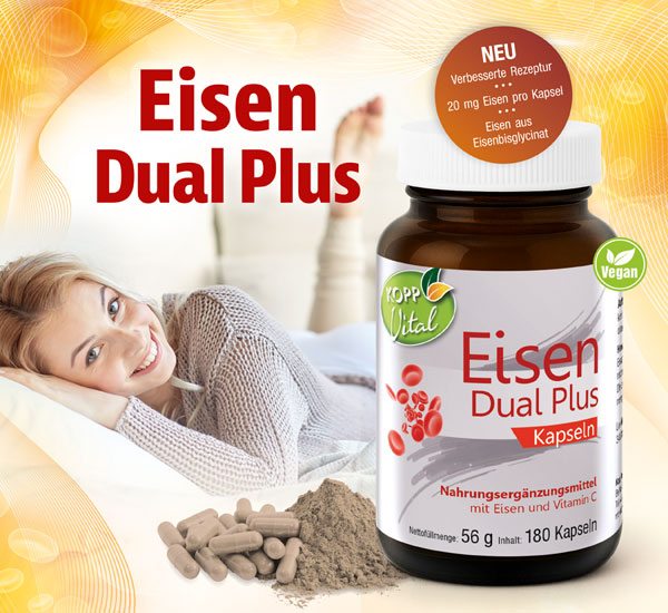 Kopp Vital� Eisen Dual Plus / 20 mg / 180 Kapseln