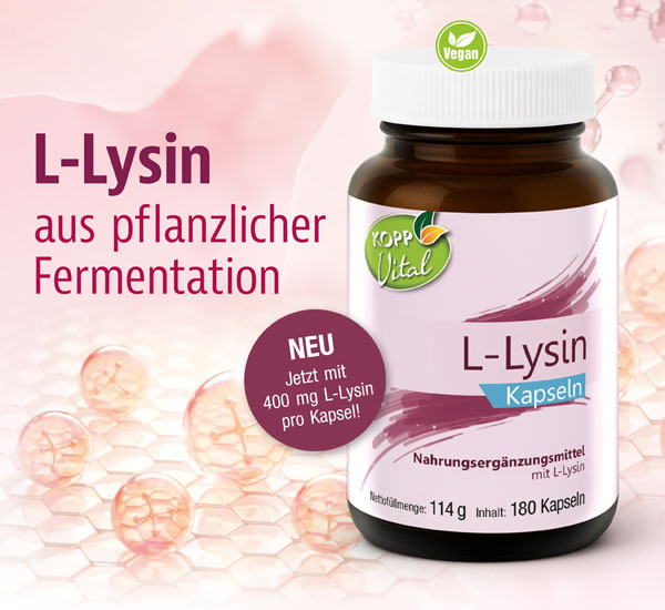 Kopp Vital� L-Lysin / 400 mg / 180 Kapseln