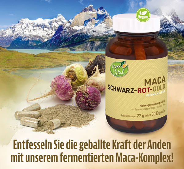 Kopp Vital   Maca Schwarz-Rot-Gold fermentiert
