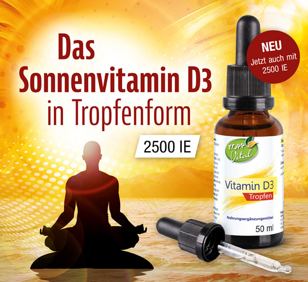 Kopp Vital� Vitamin D3 Tropfen / 2500&nbsp;IE / 50 ml