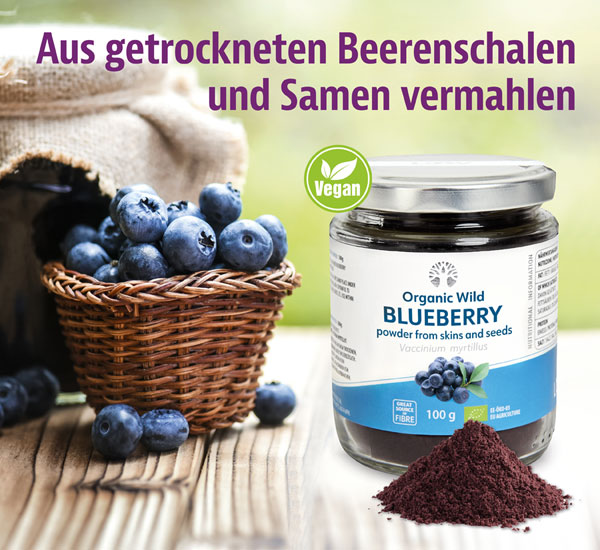 LOOV Bio-Wildheidelbeer-Tresterpulver