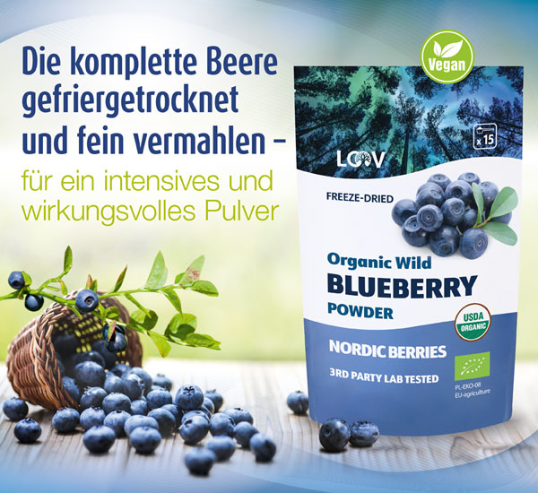 LOOV Bio-Wildheidelbeerpulver