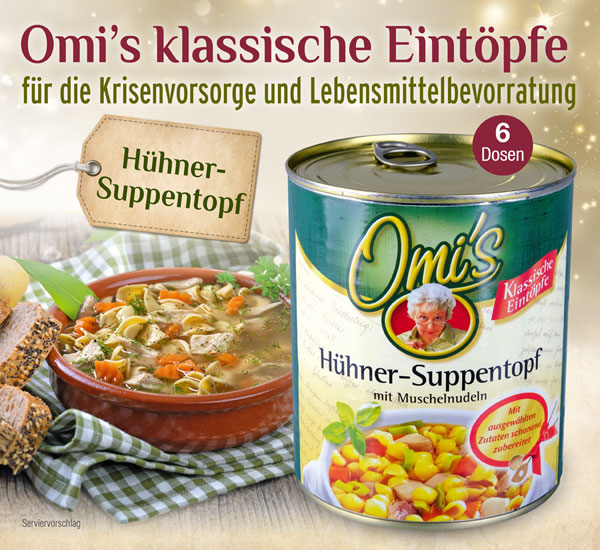 Omis klassischer Hhner-Suppentopf