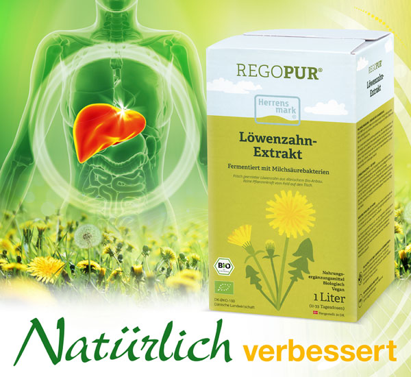 Herrensmark ®  Löwenzahn-Extrakt mit Milchsäurebakterien Bio 1 Liter / vegan / fermentiert