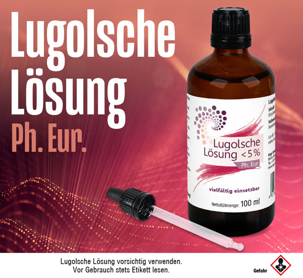 Lugolsche Lsung < 5% / zertifizierte Pipette / 100 ml / Jod in Premiumqualitt