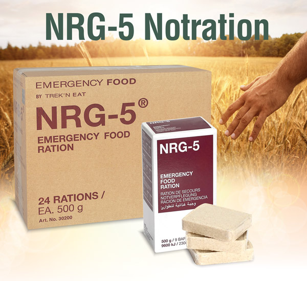 1kg/17€ Notverpflegung 45 Riegel 5 X NRG-5 Notration Notnahrung Survi,  53,99 €