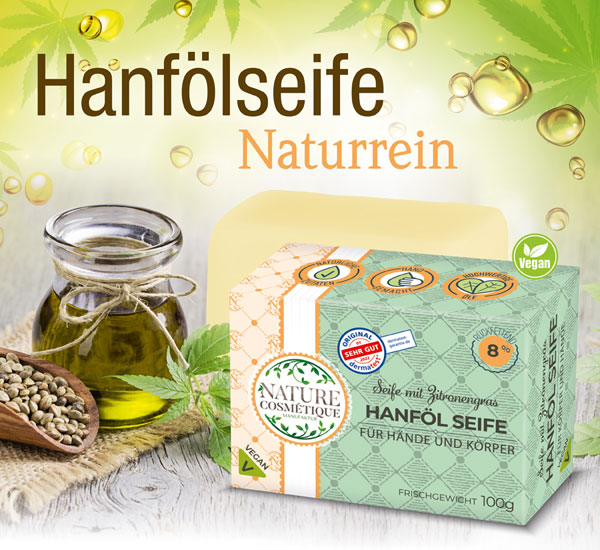 Nature Cosmétique Hanfölseife