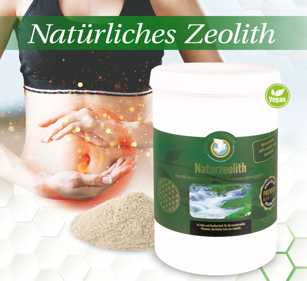Naturzeolith 500 g - vegan - 100% natürliches Klinoptilolith-Zeolith in höchster Qualität - auf Schadstoffe geprüft