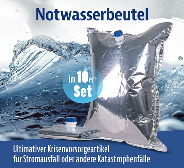 10er-Set Notwasserbeutel  20 Liter