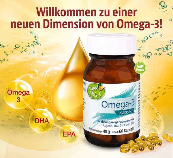 Kopp Vital ®  Omega-3 Algenöl