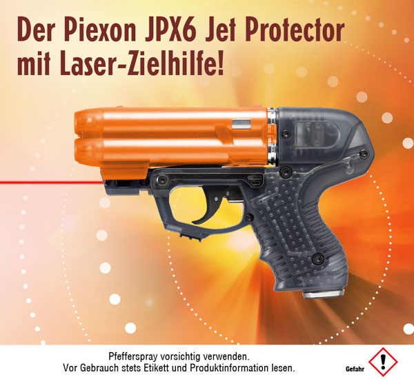 Piexon JPX6 Jet Protector mit Laser und 4-Schuss-Magazin