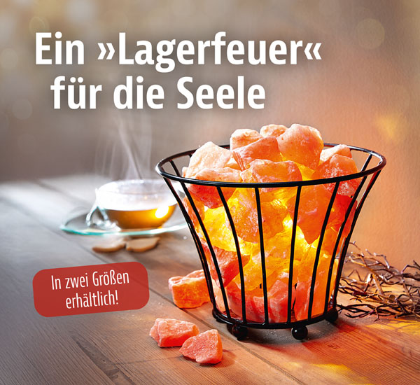 Salzkristall-Feuerkorb