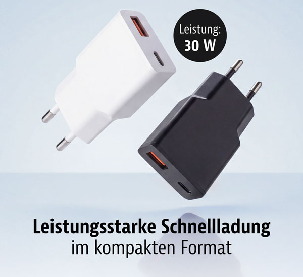 Schnellladeger�t 30 Watt