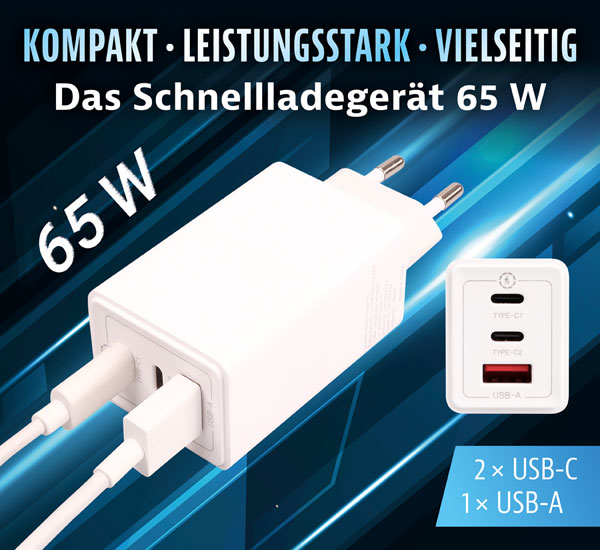 Schnellladegert 65 W