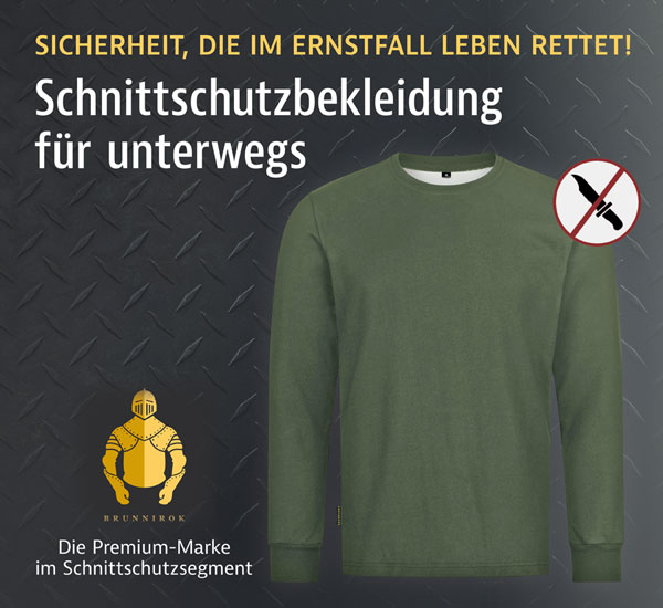 Schnittschutz-Langarmshirt Magdeburg - Oliv