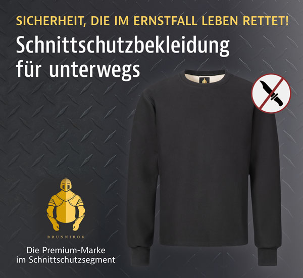 Schnittschutz-Langarmshirt Magdeburg - Schwarz