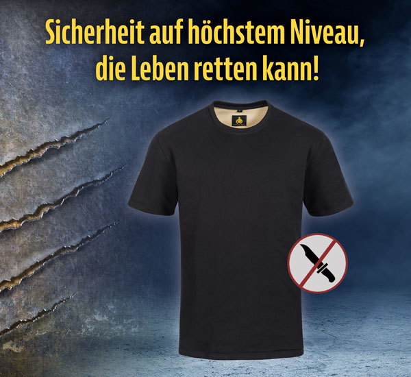 Schnittschutz-T-Shirt Coburg, schwarz