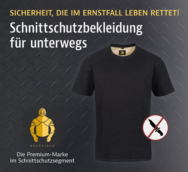 Schnittschutz-T-Shirt Coburg - Schwarz